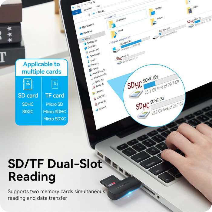 Vention Lector de tarjetas externo CLGB0 USB 3.0